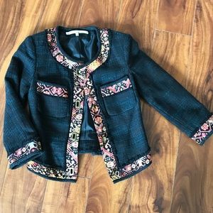 Rachel Roy cropped tweed blazer, XS